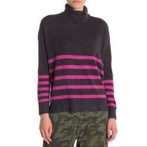 Vince Camuto Striped Turtleneck Sweater